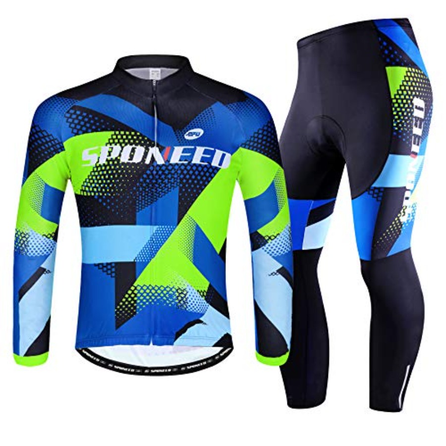 Mountain Biking Long Sleeve Shirt - sponeed Cycling Clothes for Men Long