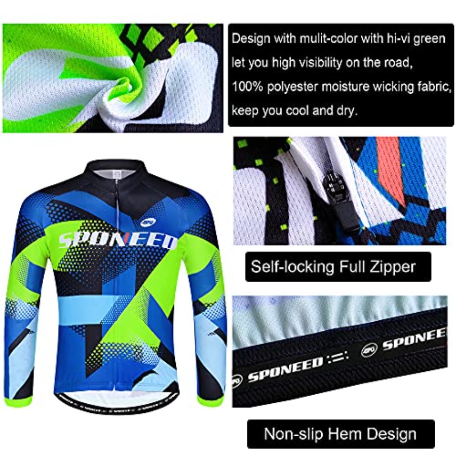 sponeed Cycling Clothes for Me - Mountain Biking Long Sleeve Shirt ulasan dan harga
