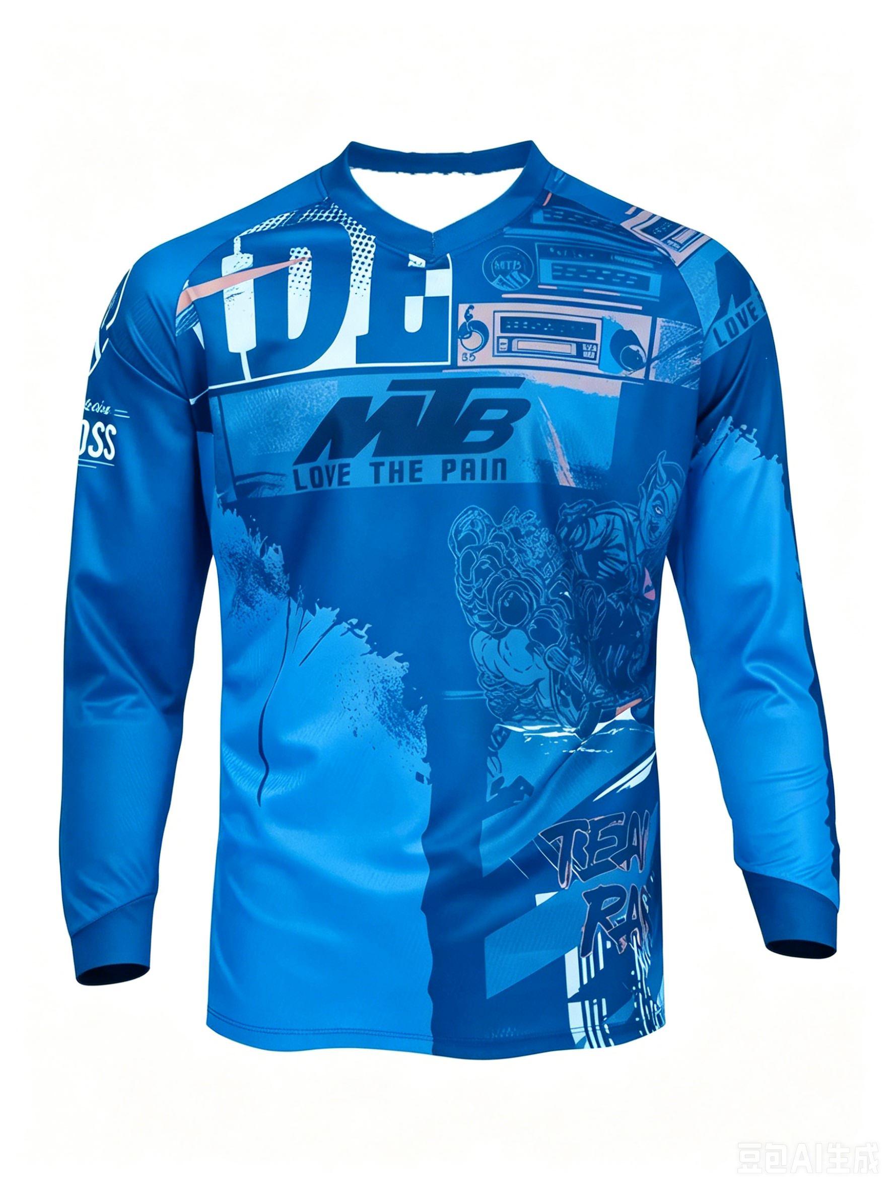 Men's and women's racing long  - Mountain Biking Long Sleeve Shirt ulasan dan harga