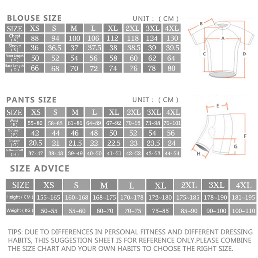 Rvouei Cycling jersey Sets Men - Mountain Biking Uniform ulasan dan harga