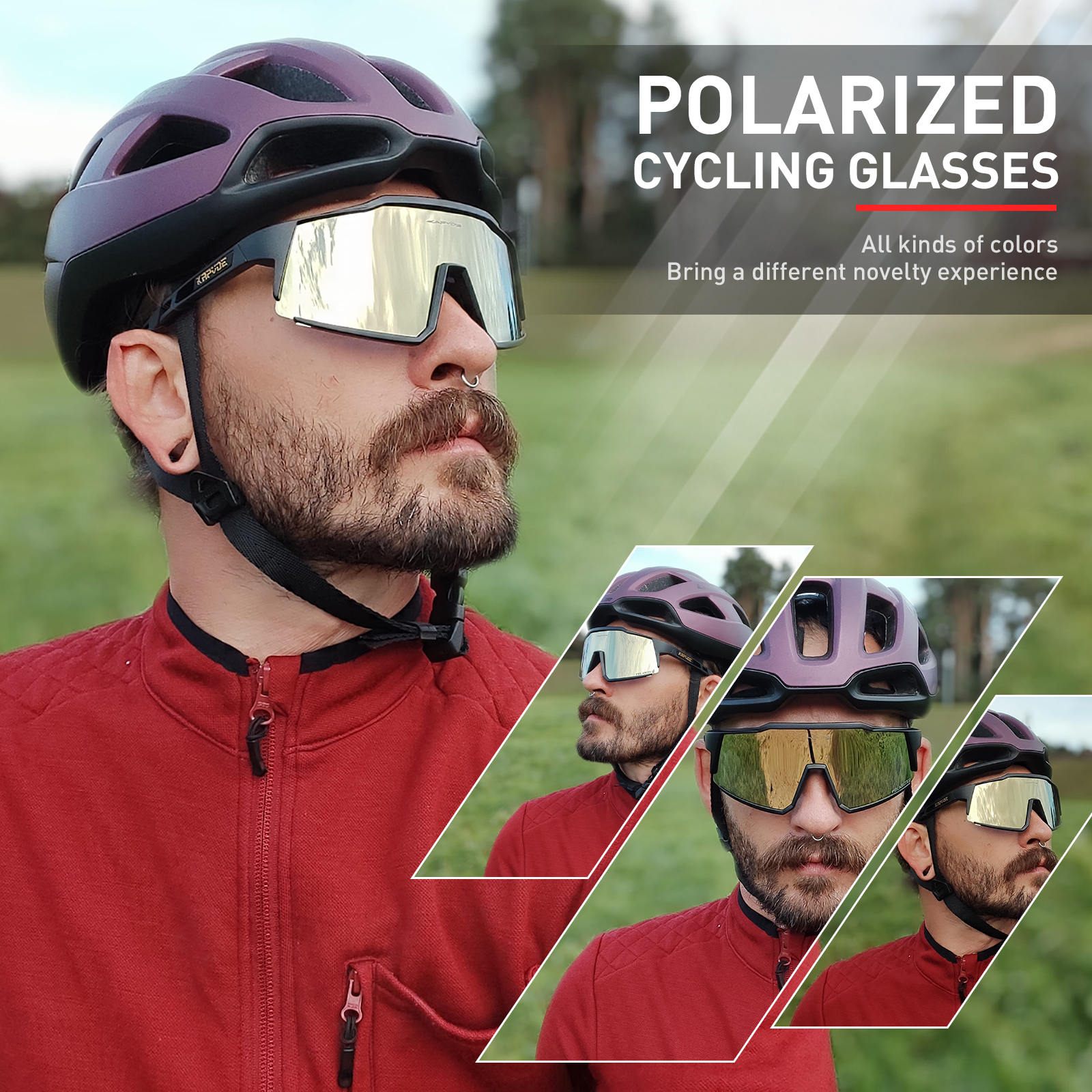 KAPVOE Polarized Fishing Sungl - Mountain Biking Sport ulasan dan harga